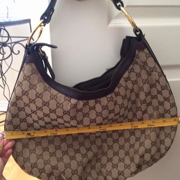 ❤️SOLD❤️ Authentic Gucci Interlocking GG Canvas Hobo - Picture 5 of 8